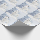 Papier Cadeau Husky White Blue Eyed (Coin)