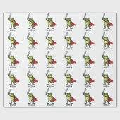 Papier Cadeau Huzzah Frog Chevalier Drôle Citation mème épée (Plat)