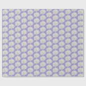 Papier Cadeau Hydrangea blanche sur Pastel Lavender (Plat)
