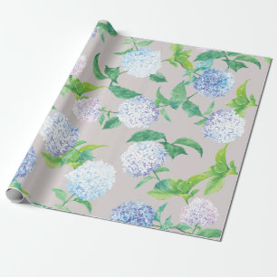 Papier Cadeau Hydrangea Elégant design de Pâques