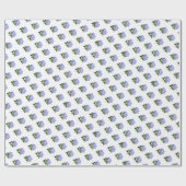 Papier Cadeau Hydrangea Floral Botanique (Plat)