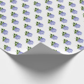 Papier Cadeau Hydrangea Floral Botanique (Coin)
