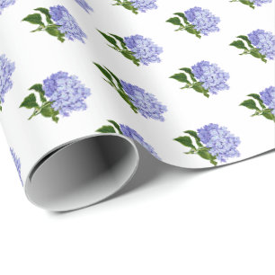 Papier Cadeau Hydrangea Floral Botanique