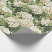 Papier Cadeau Hydrangea watercolour floral Boho retro flowers (Coin)