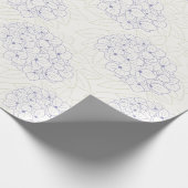 Papier Cadeau Hydrangeas violettes en contour (Coin)