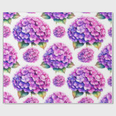 Papier Cadeau Hydrangée (Plat)