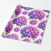 Papier Cadeau Hydrangée (Déroulé)