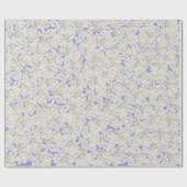 Papier Cadeau Hydrangée Blanche Sur Pastel Purple (Plat)