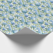 Papier Cadeau Hydrangée bleue (Coin)