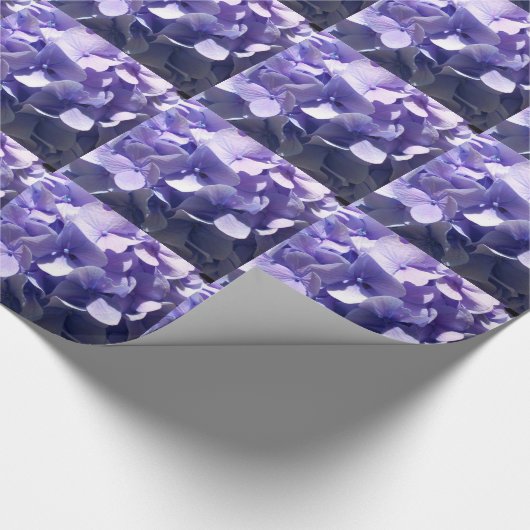 Papier Cadeau Hydrangée violette (Coin)