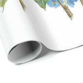Papier Cadeau Hydrangées en fleur (Coin rond)