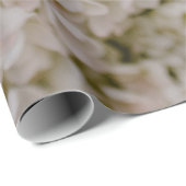 PAPIER CADEAU HYDRANGES BLANCS EN BLOOM (Coin rond)