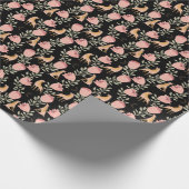 Papier Cadeau Hyena & Protea : Motif Vintage foncé (Coin)