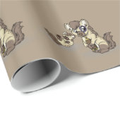 Papier Cadeau Hyène hysterique ! (Coin rond)