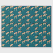 Papier Cadeau Hyènes rayées (Plat)