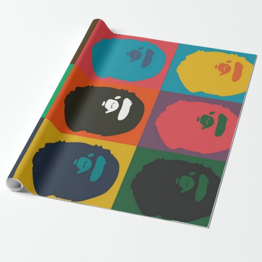 Papier Cadeau hypebebe singe (Déroulé)
