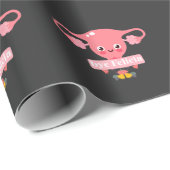 Papier Cadeau Hystectomie Chirurgie Récupération Uterus Felicia (Coin rond)
