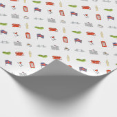 Papier Cadeau I coeur Royaume-Uni, amour britannique, points de (Coin)