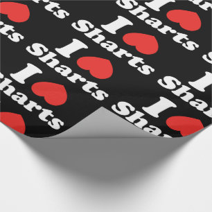 Papier Cadeau I coeur Sharts