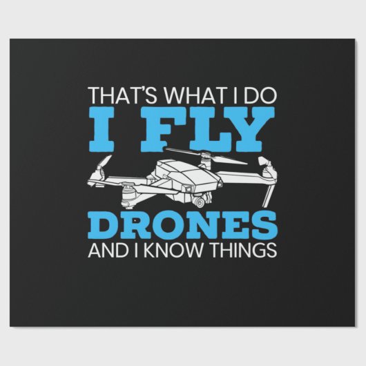 Papier Cadeau I Fly drones (Plat)