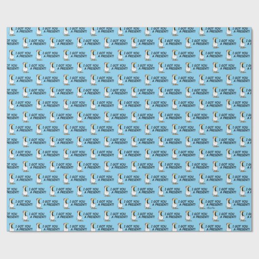 Papier Cadeau I GOT YOU A PRESENT! shouty chicken (Plat)