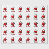 Papier Cadeau I Heart Bats (Plat)