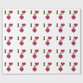 Papier Cadeau I Heart Beets (Plat)