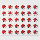 Papier Cadeau I Heart Chili (Plat)
