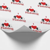 Papier Cadeau I Heart Fishing (Coin)