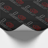 Papier Cadeau I Heart Geek ASCII ART (Coin)