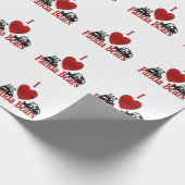 Papier Cadeau I Heart Panda Bears Fun (Coin)