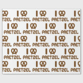 Papier Cadeau I Heart Pretzel (Plat)