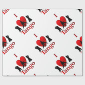 Papier Cadeau I Heart Tango (Plat)