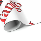 Papier Cadeau I Heart Tango (Coin rond)