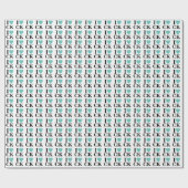 Papier Cadeau I Heart Your | Fun Custom monogram (Plat)