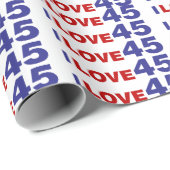 Papier Cadeau I Love 45 (Coin rond)