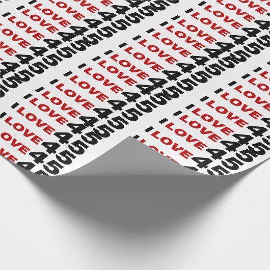 Papier Cadeau I Love 45 (Coin)