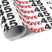 Papier Cadeau I Love 45 (Coin rond)