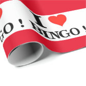 Papier Cadeau I Love Bingo (Coin rond)