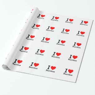 Papier Cadeau I Love Burritos