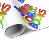 Papier Cadeau I Love Comic Books (Coin rond)