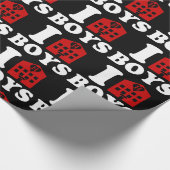 Papier Cadeau I Love Hotel Boys (Coin)
