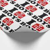 Papier Cadeau I Love Hotel Boys (Coin)