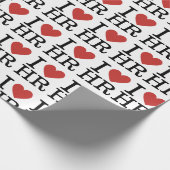 Papier Cadeau I ❤️ Love HR - Département RH (Coin)