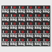 Papier Cadeau I Love Korean BBQ (고 기 구 이) (Plat)