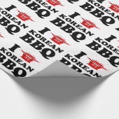 Papier Cadeau I Love Korean BBQ (고 기 구 이) (Coin)