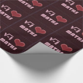Papier Cadeau I LOVE MATHS Button - RÉSEAU MODEL (Coin)