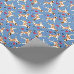 Papier Cadeau I Love my Bracco Italiano