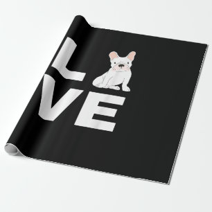 Papier Cadeau I Love My Frenchie French Bulldog Amoureux des chi