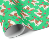 Papier Cadeau I love my kooikerhondje (Coin rond)